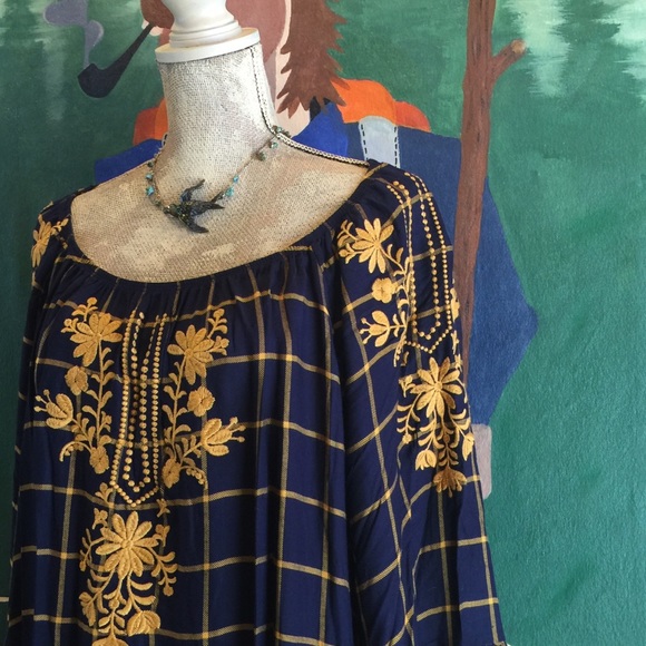 Fever Tunic Boho Embroidered 3X - Picture 3 of 8